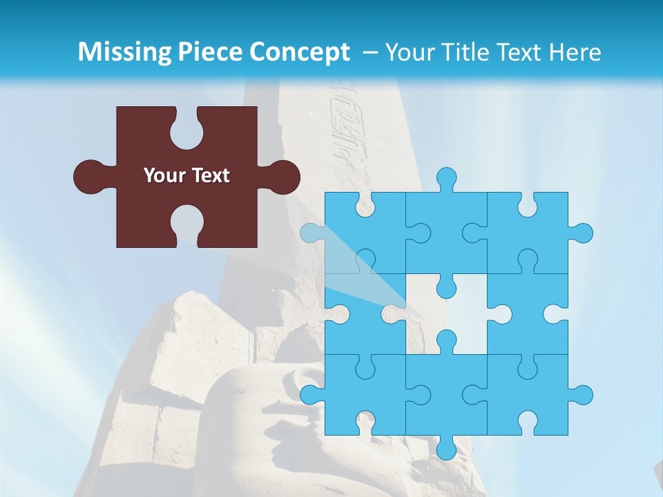 North Statue Symbol PowerPoint Template