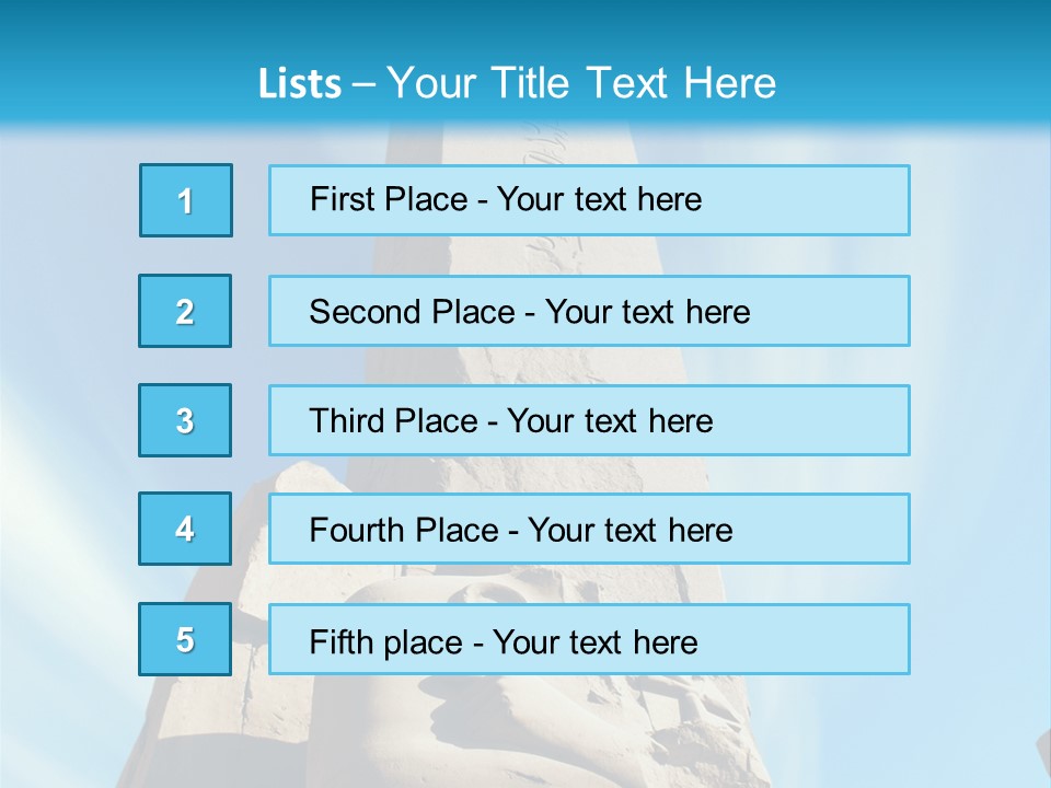 North Statue Symbol PowerPoint Template