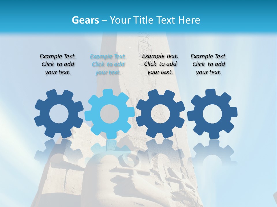 North Statue Symbol PowerPoint Template