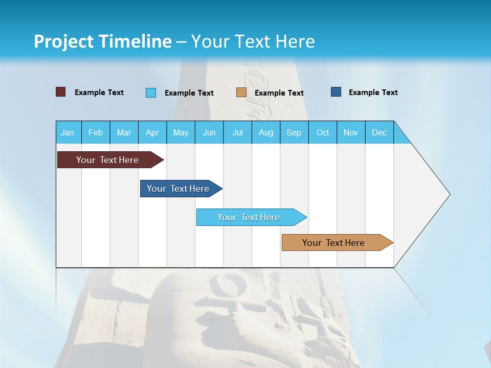 North Statue Symbol PowerPoint Template