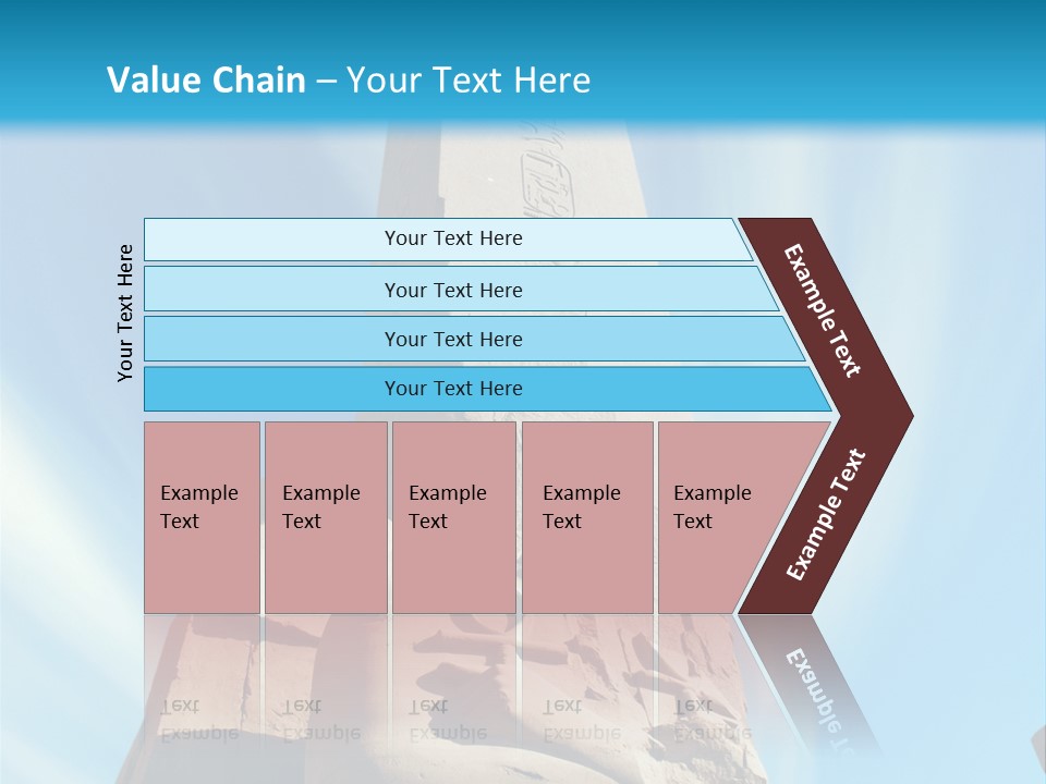 North Statue Symbol PowerPoint Template