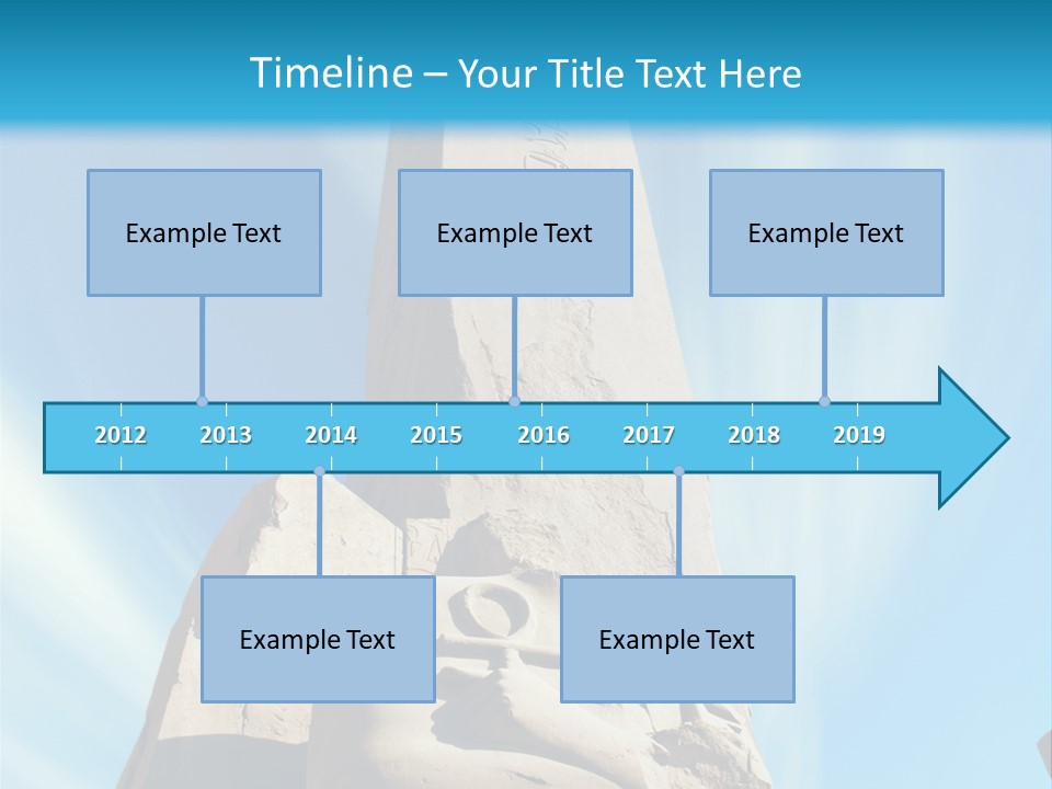 North Statue Symbol PowerPoint Template