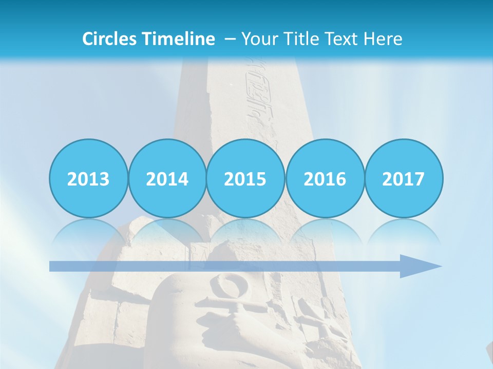 North Statue Symbol PowerPoint Template