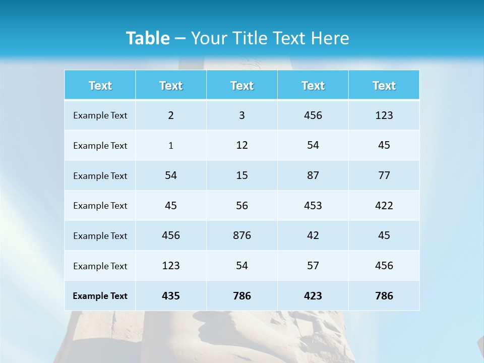 North Statue Symbol PowerPoint Template