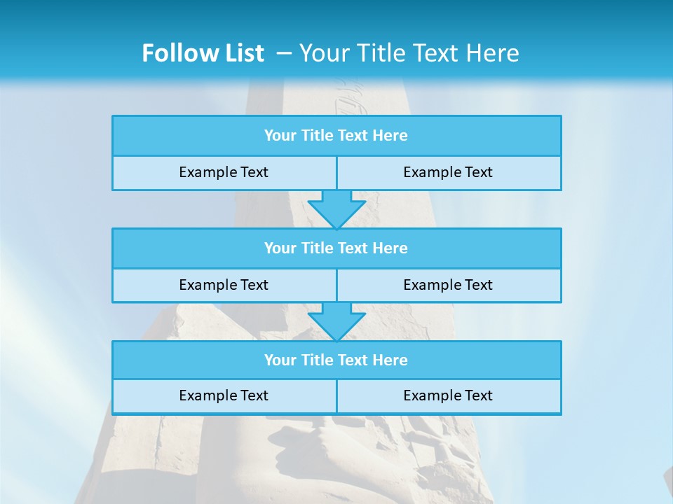 North Statue Symbol PowerPoint Template