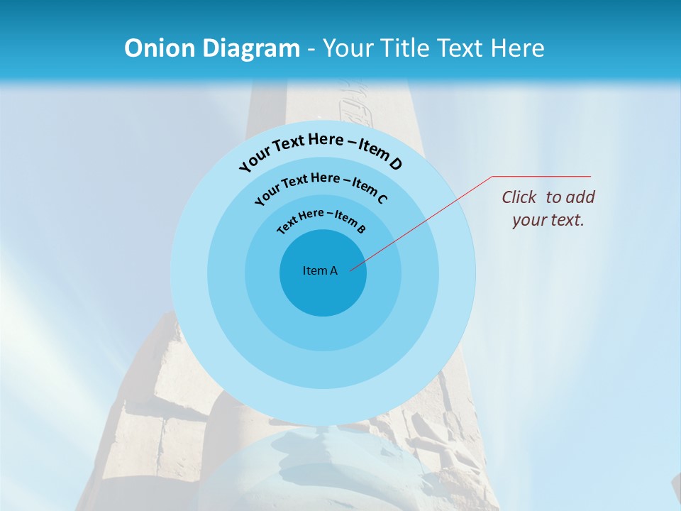 North Statue Symbol PowerPoint Template
