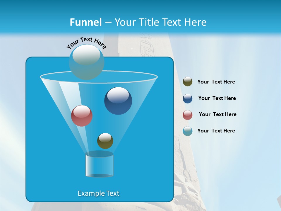North Statue Symbol PowerPoint Template