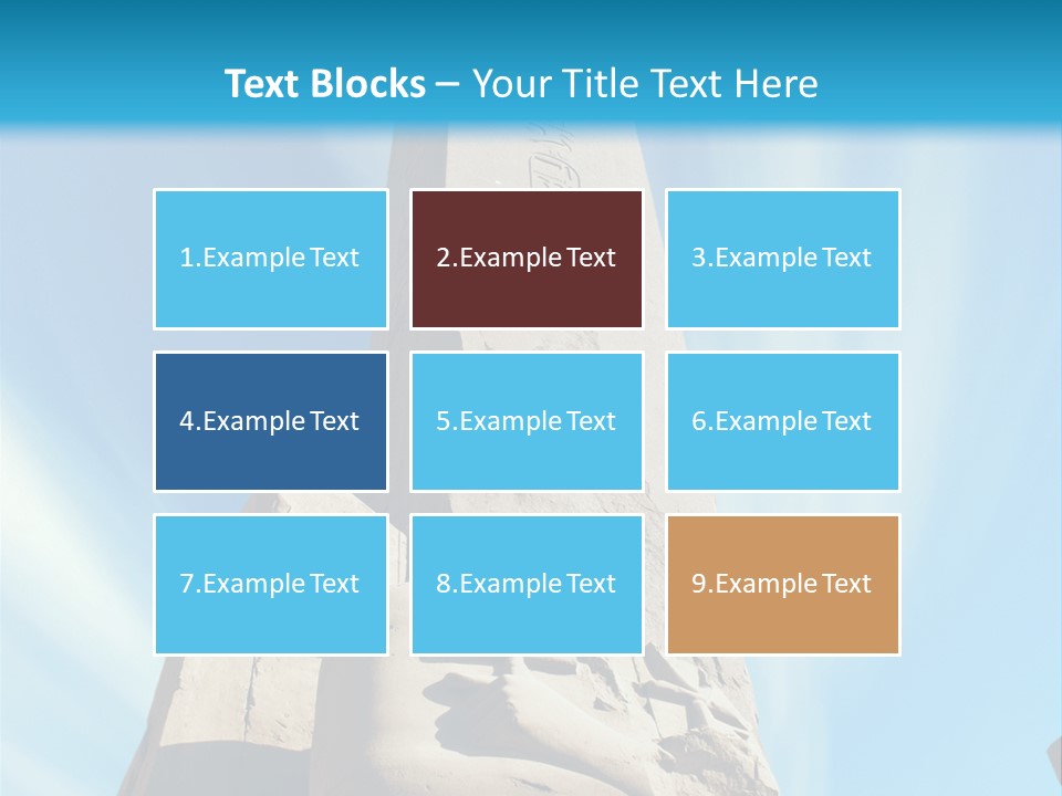 North Statue Symbol PowerPoint Template