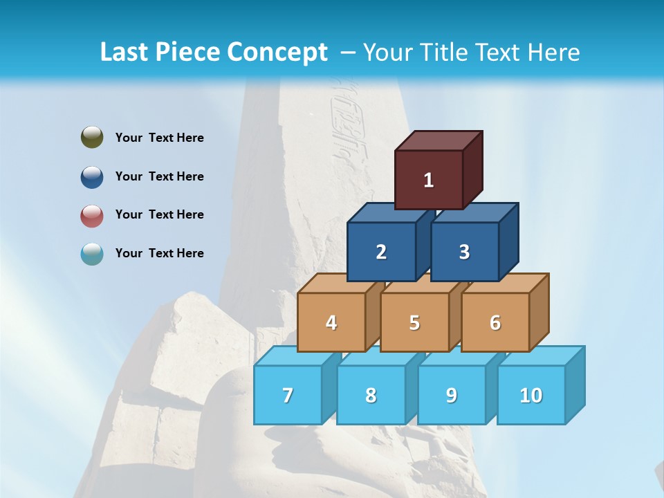 North Statue Symbol PowerPoint Template