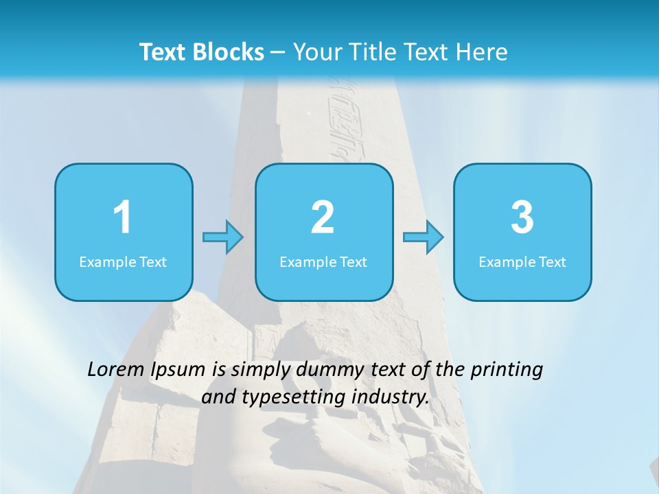 North Statue Symbol PowerPoint Template