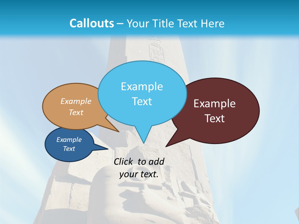 North Statue Symbol PowerPoint Template