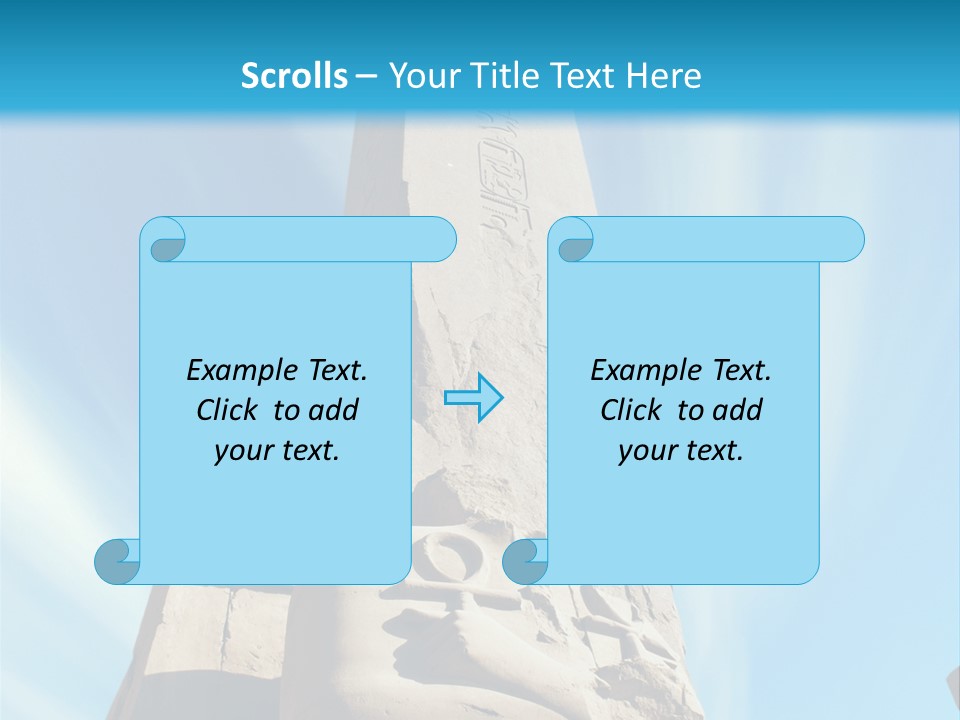 North Statue Symbol PowerPoint Template