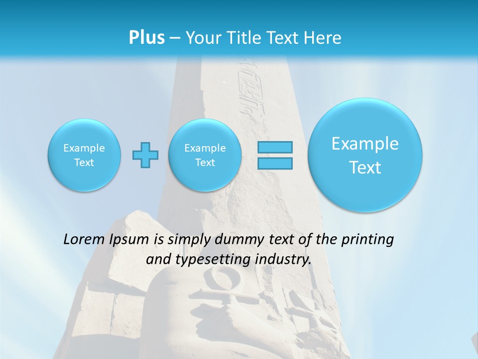North Statue Symbol PowerPoint Template