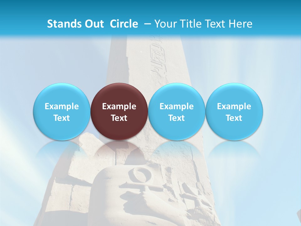 North Statue Symbol PowerPoint Template