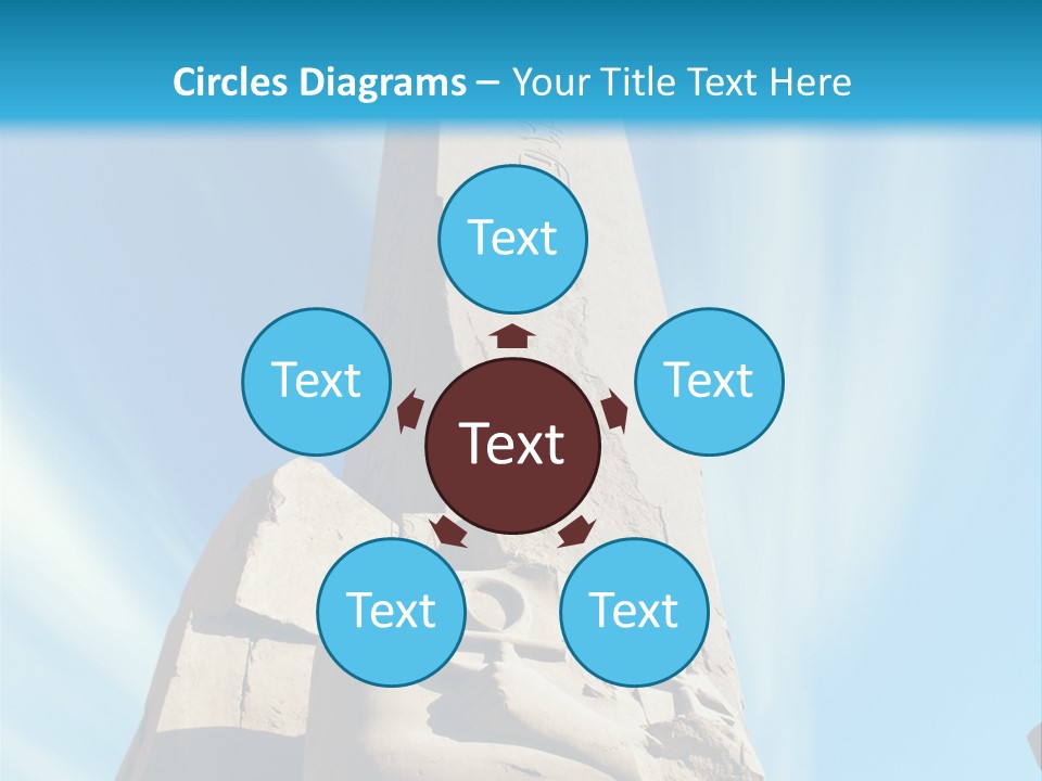 North Statue Symbol PowerPoint Template