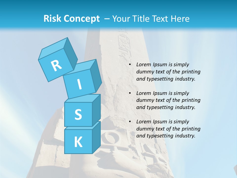 North Statue Symbol PowerPoint Template