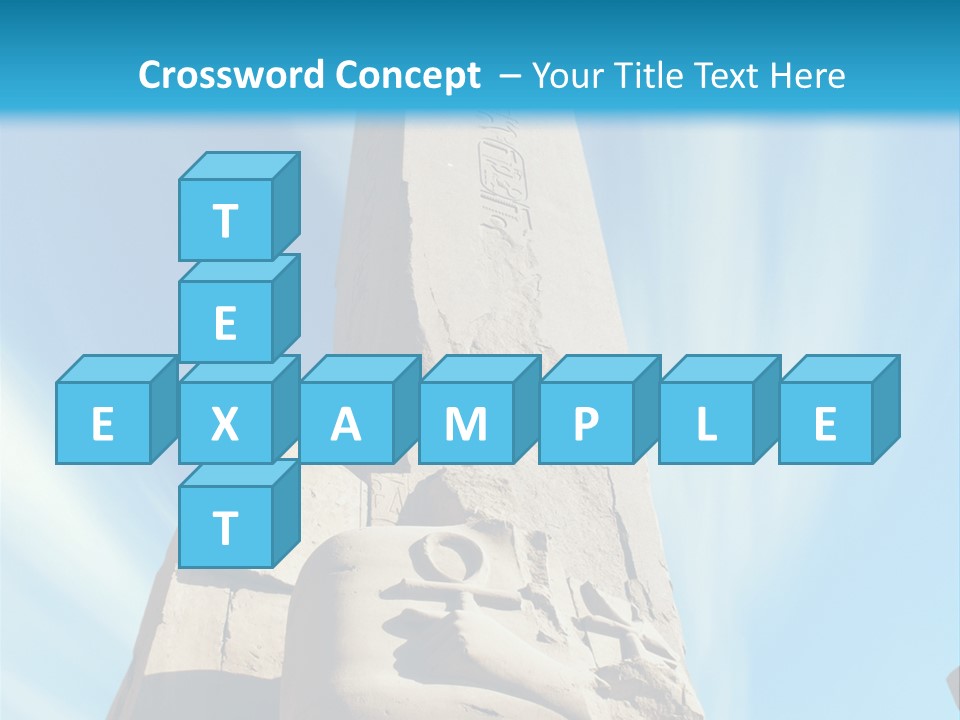 North Statue Symbol PowerPoint Template