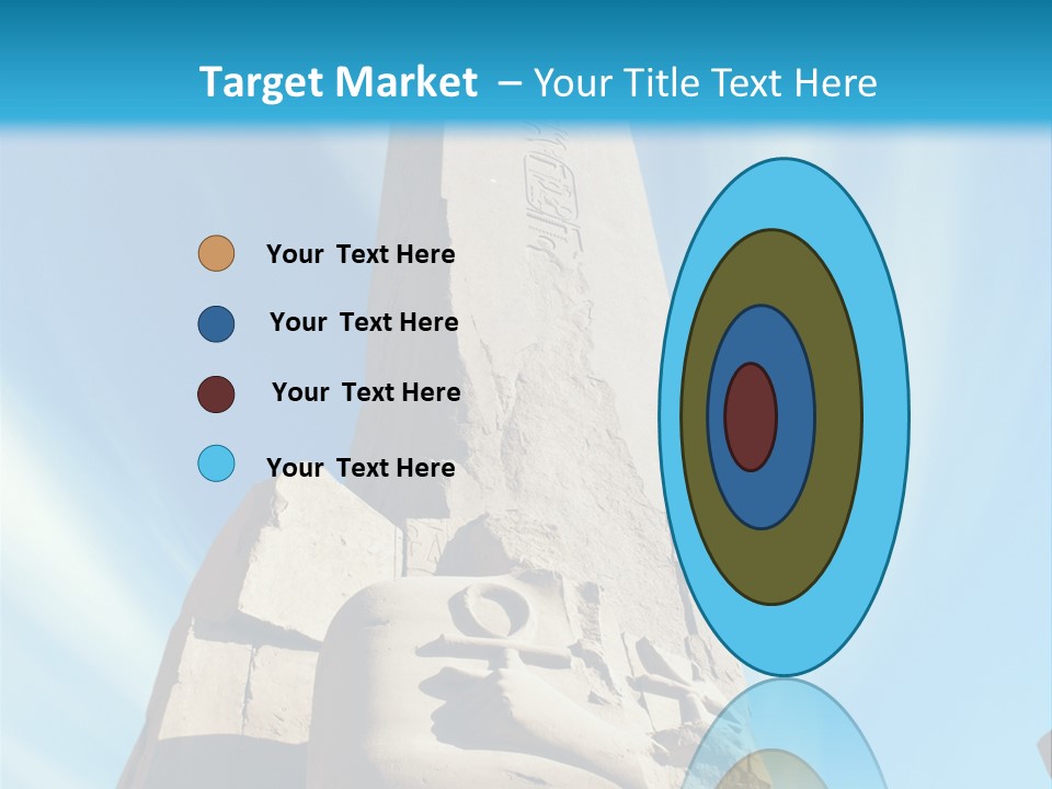 North Statue Symbol PowerPoint Template