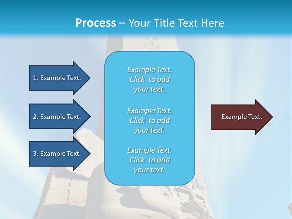 North Statue Symbol PowerPoint Template