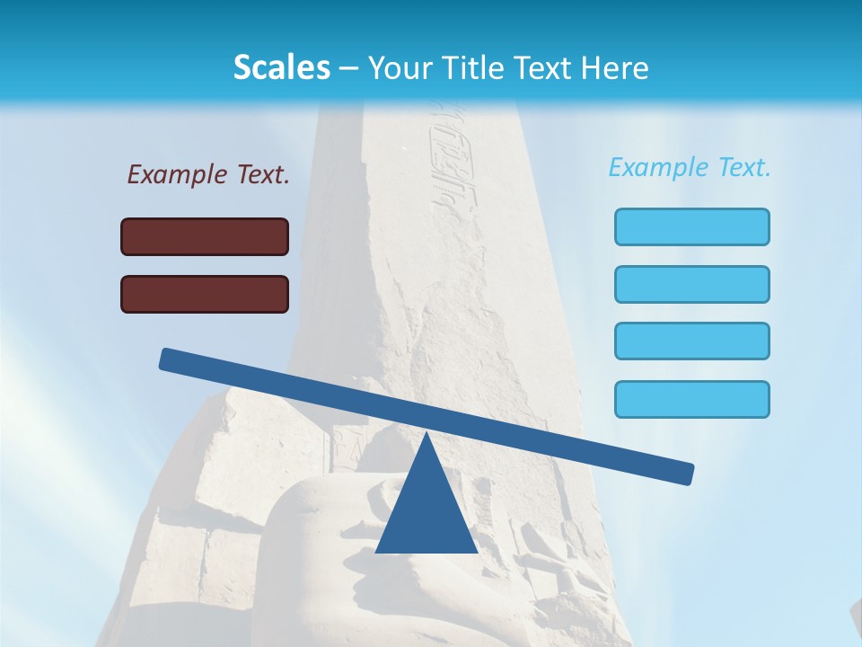 North Statue Symbol PowerPoint Template