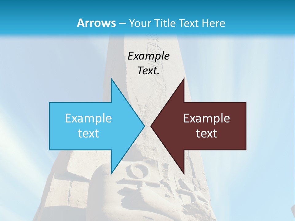 North Statue Symbol PowerPoint Template