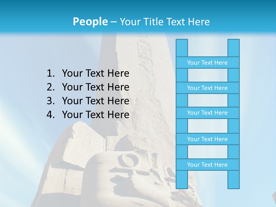North Statue Symbol PowerPoint Template
