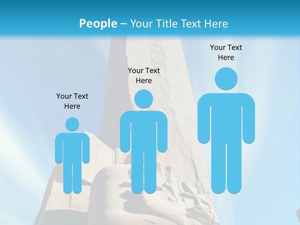 North Statue Symbol PowerPoint Template