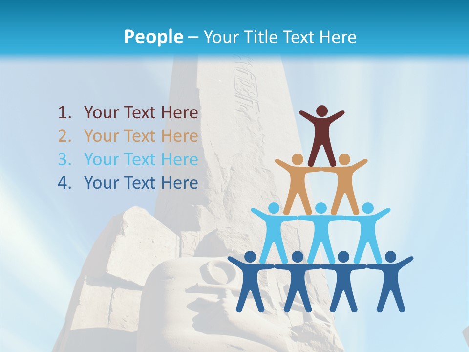 North Statue Symbol PowerPoint Template