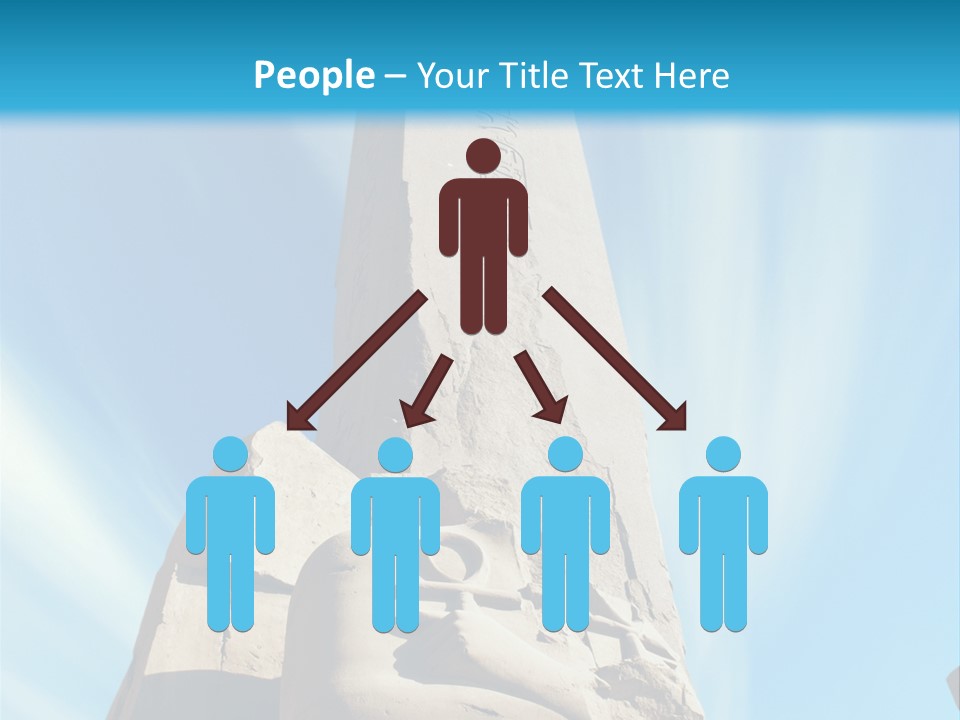 North Statue Symbol PowerPoint Template