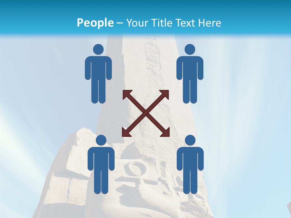 North Statue Symbol PowerPoint Template