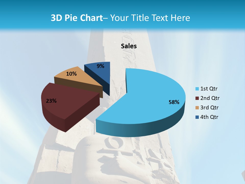 North Statue Symbol PowerPoint Template