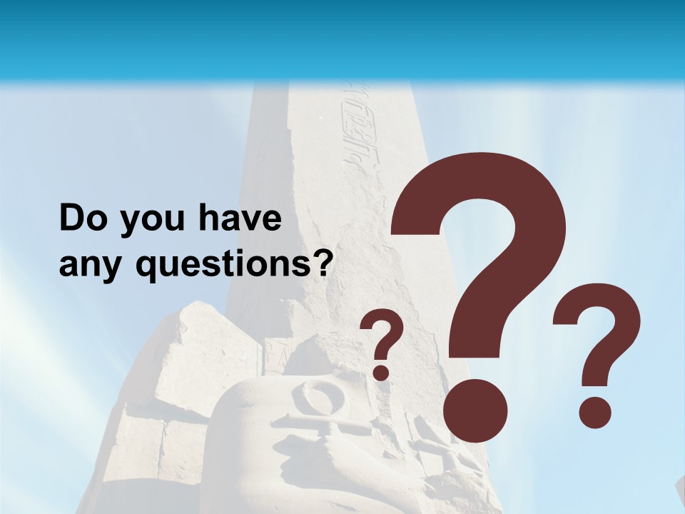 North Statue Symbol PowerPoint Template