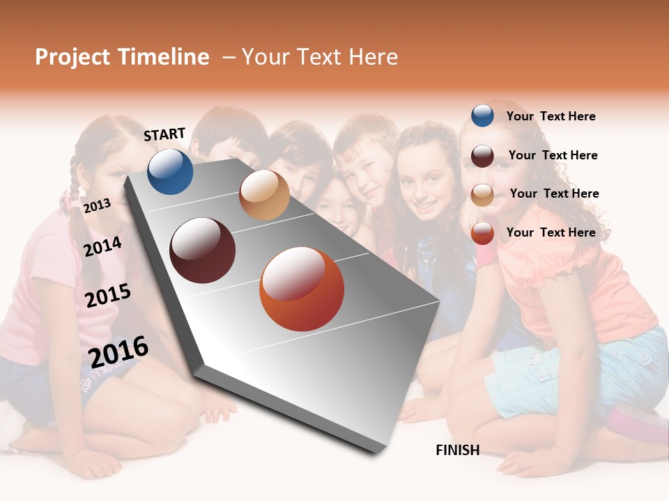 Excitement Fun Line PowerPoint Template
