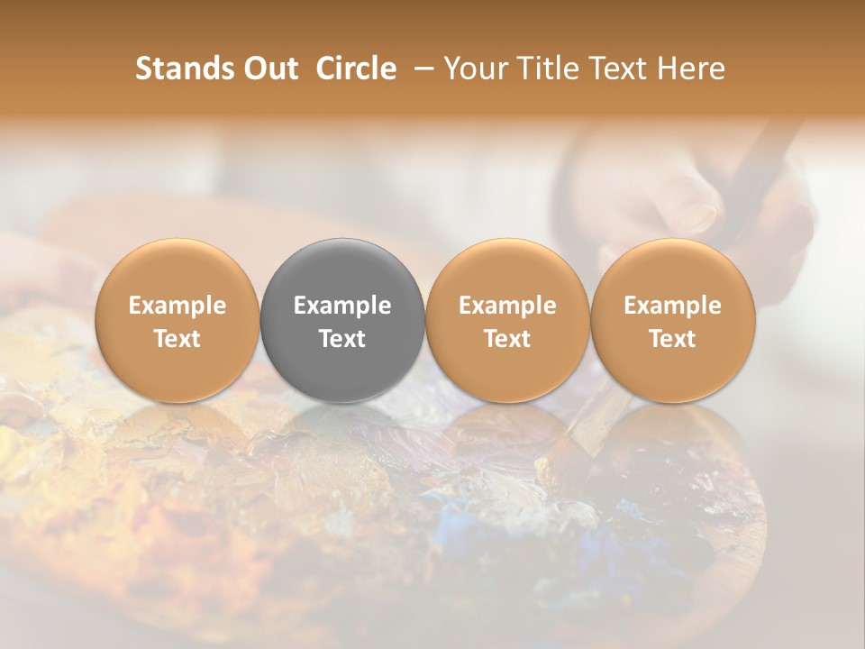 Brush Mix Blend PowerPoint Template