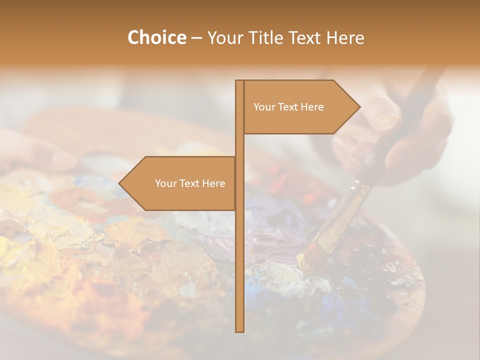 Brush Mix Blend PowerPoint Template