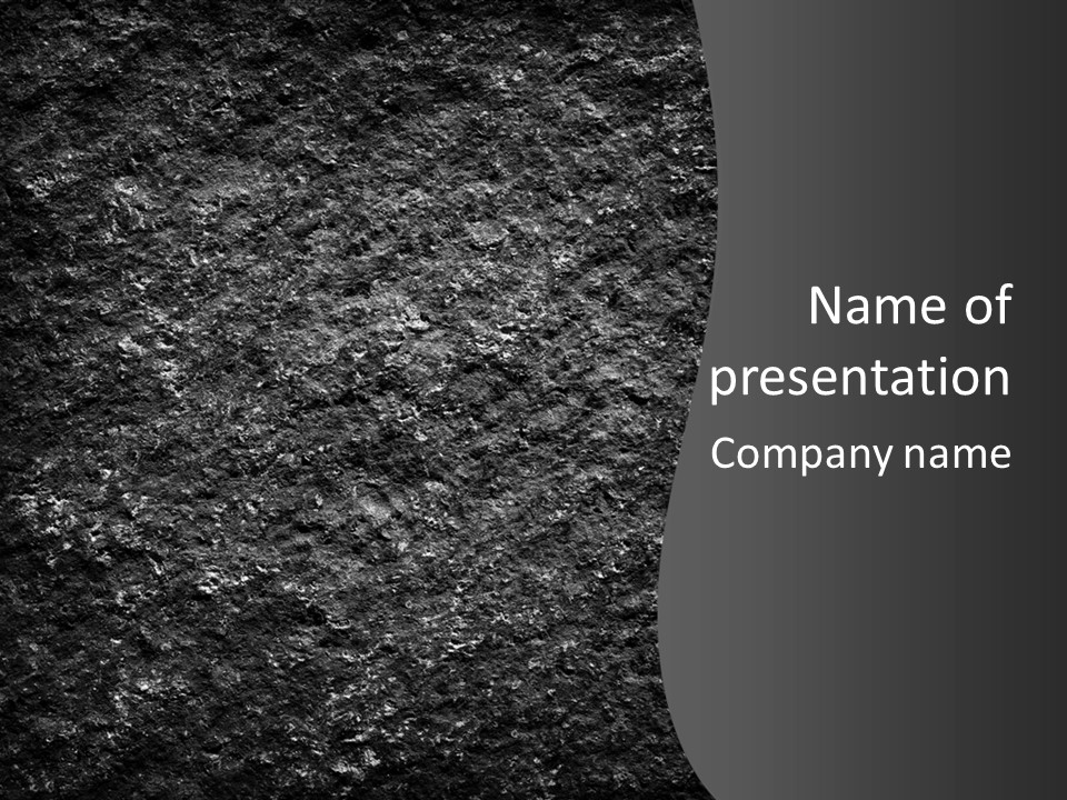 Burlap Geology Vintage PowerPoint Template