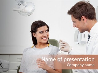 Doctor Dentistry Glove PowerPoint Template