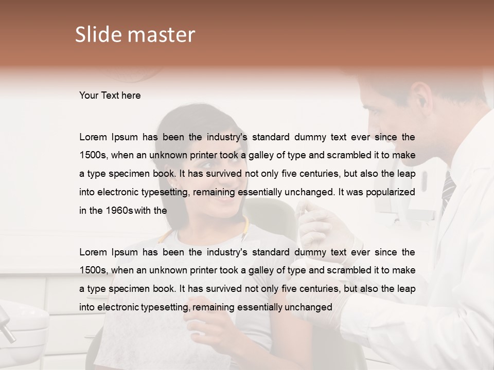 Doctor Dentistry Glove PowerPoint Template