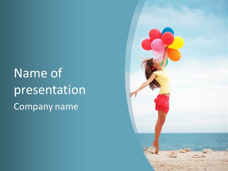 Blue Inspiration Lifestyle PowerPoint Template