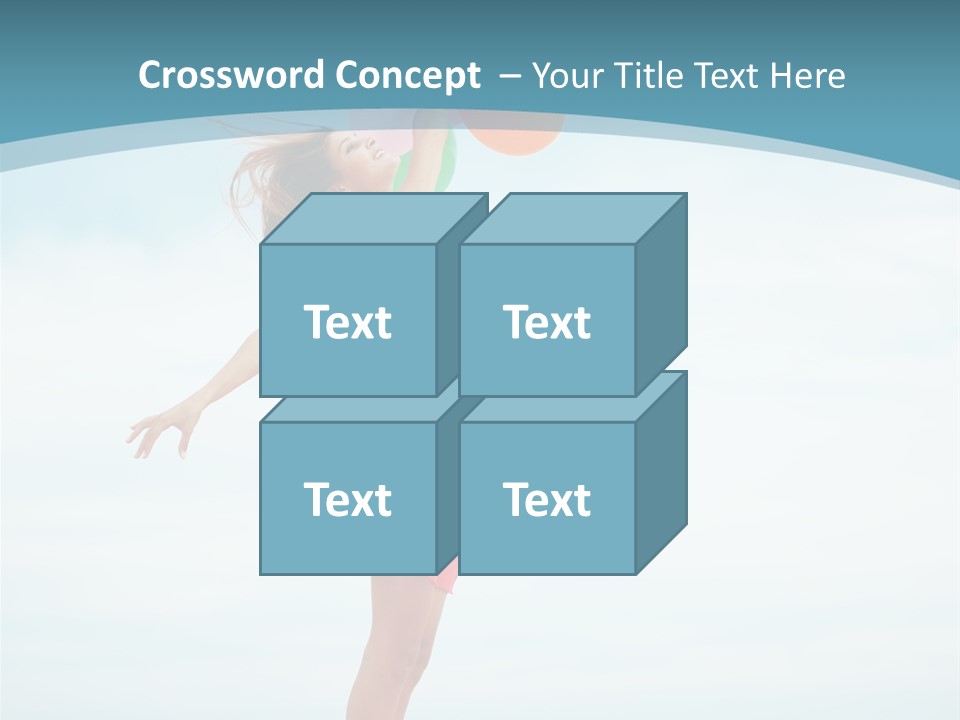 Blue Inspiration Lifestyle PowerPoint Template