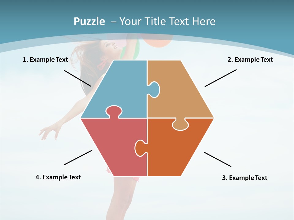 Blue Inspiration Lifestyle PowerPoint Template