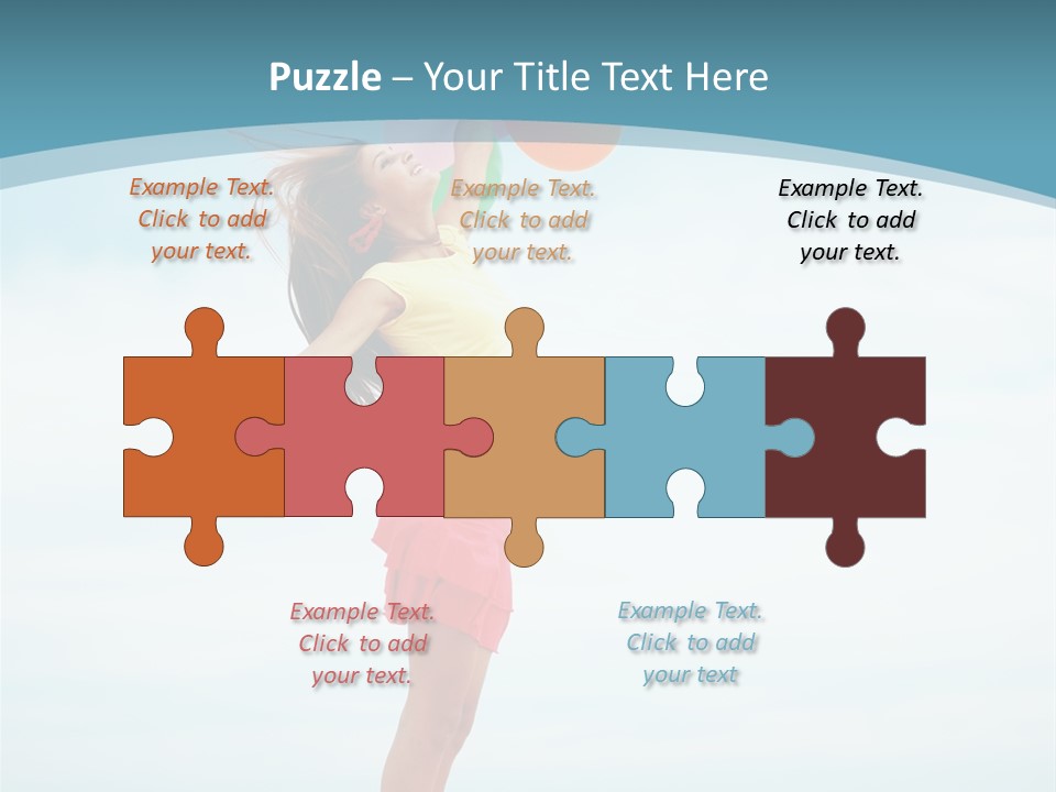 Blue Inspiration Lifestyle PowerPoint Template