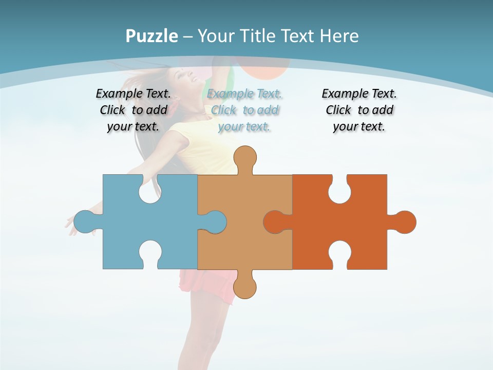 Blue Inspiration Lifestyle PowerPoint Template