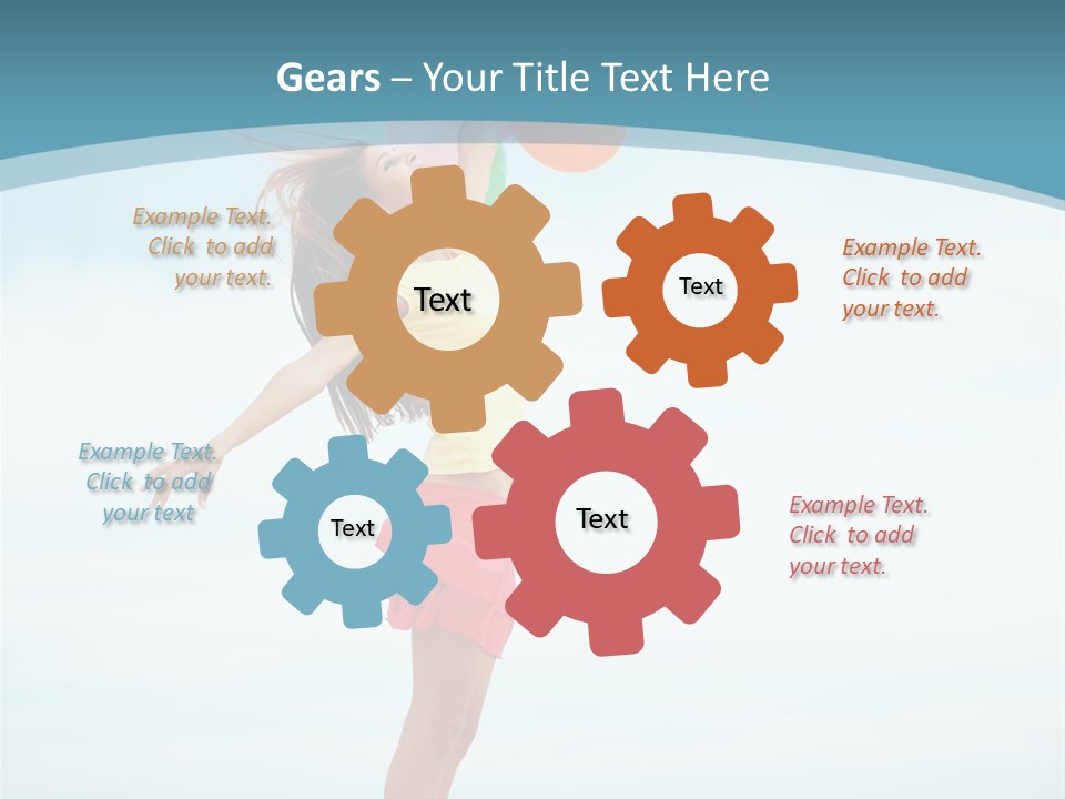 Blue Inspiration Lifestyle PowerPoint Template