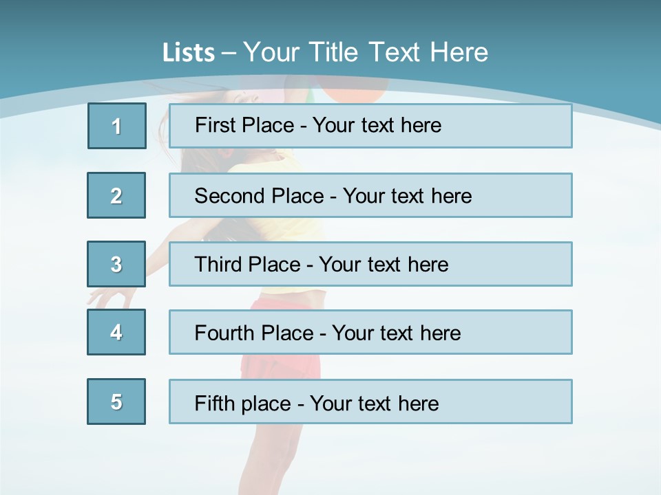 Blue Inspiration Lifestyle PowerPoint Template