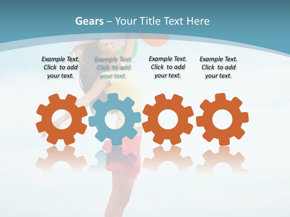 Blue Inspiration Lifestyle PowerPoint Template