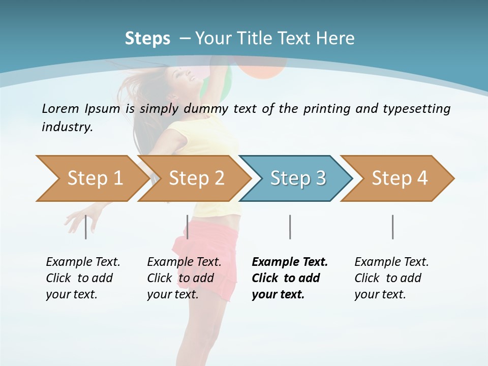 Blue Inspiration Lifestyle PowerPoint Template