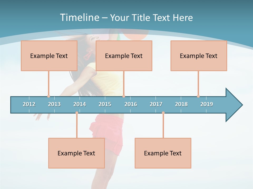 Blue Inspiration Lifestyle PowerPoint Template