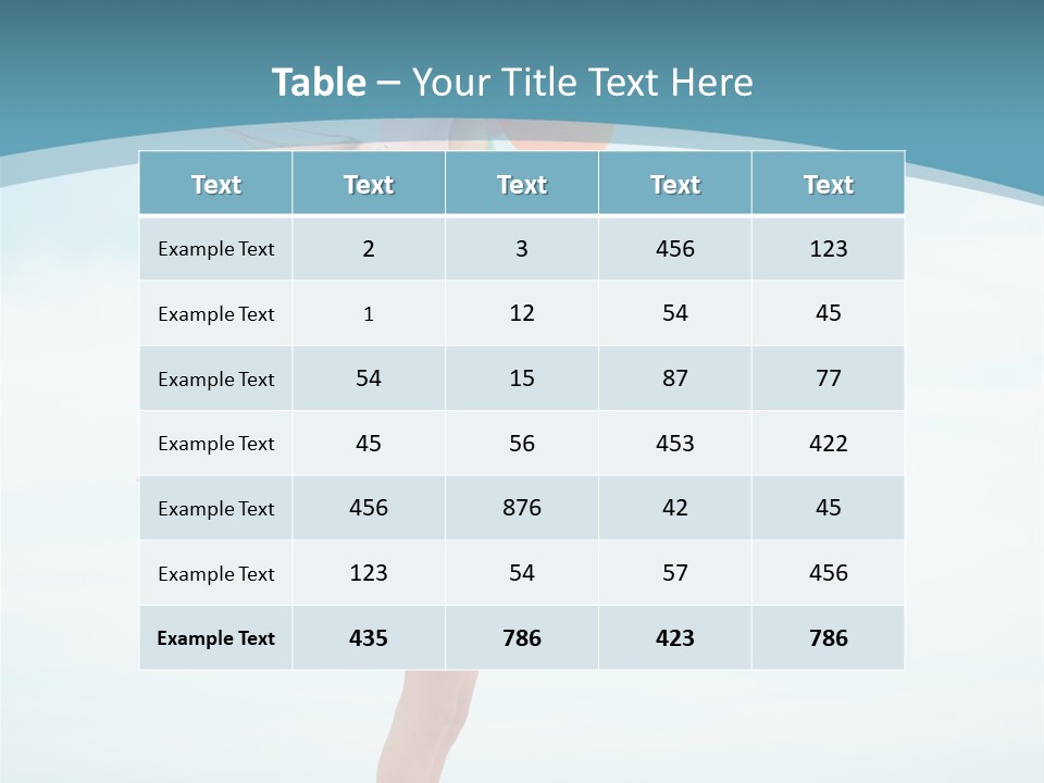 Blue Inspiration Lifestyle PowerPoint Template