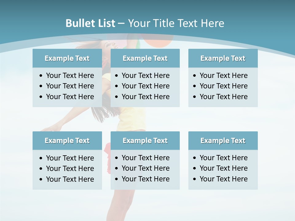 Blue Inspiration Lifestyle PowerPoint Template
